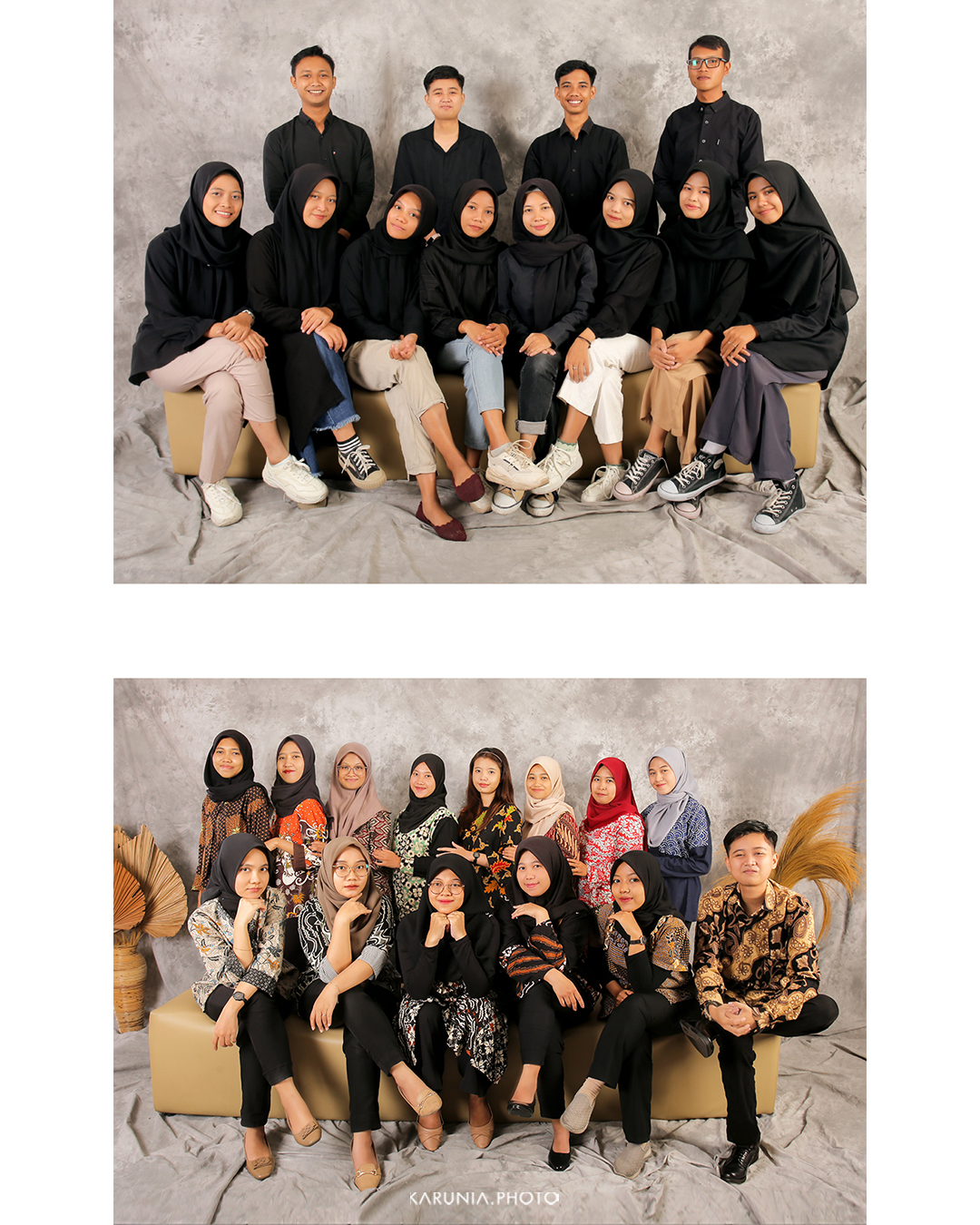 Sports team in uniform posing with championship trophy on field after winning game